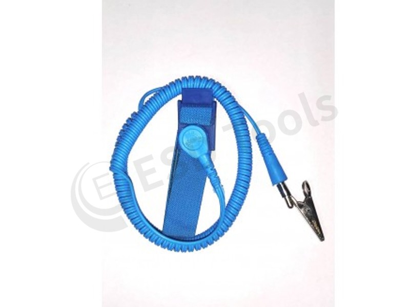 ESD SAFE WRISTBAND C CLIP - DOUBLE WIRE